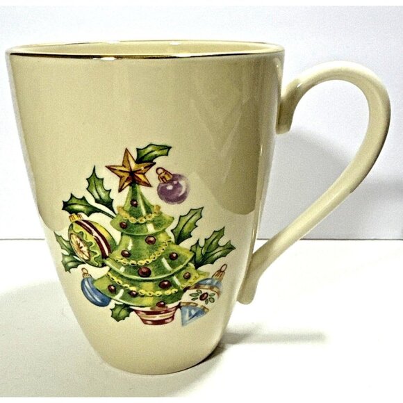Lenox Holiday Mug for Phil Christmas Tree Name Fine Bone China Festive Gift - Picture 3 of 7